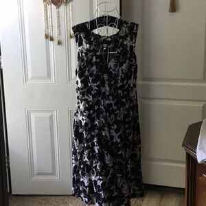 Lane Bryant Gold A-Line Dress Crew Neck Sleeveless